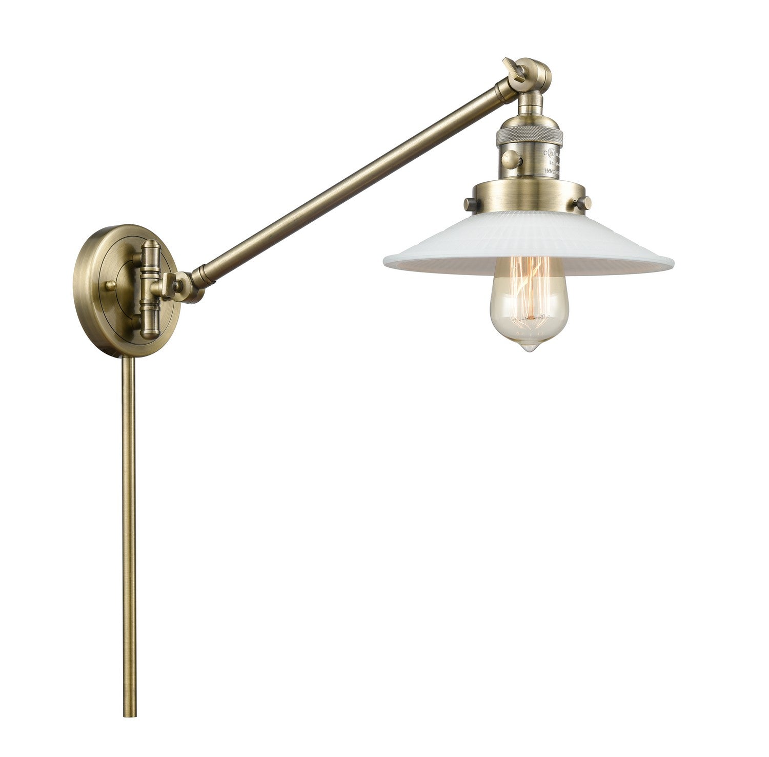 Innovations - 237-AB-G1-LED - LED Swing Arm Lamp - Franklin Restoration - Antique Brass