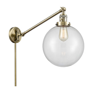 Innovations - 237-AB-G202-10-LED - LED Swing Arm Lamp - Franklin Restoration - Antique Brass