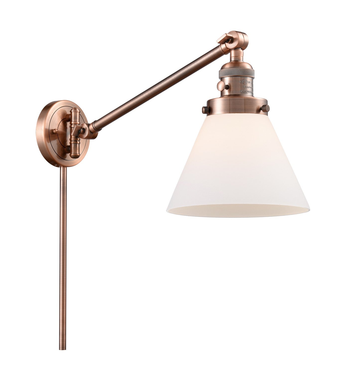 Innovations - 237-AC-G41-LED - LED Swing Arm Lamp - Franklin Restoration - Antique Copper