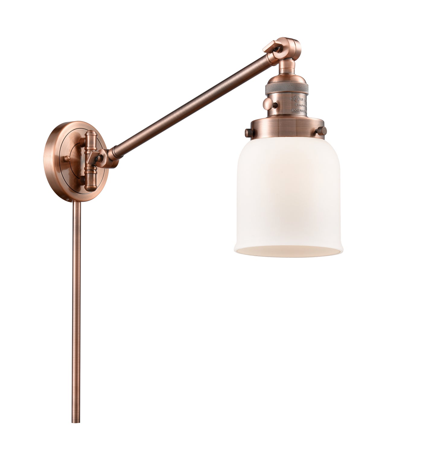 Innovations - 237-AC-G51 - One Light Swing Arm Lamp - Franklin Restoration - Antique Copper