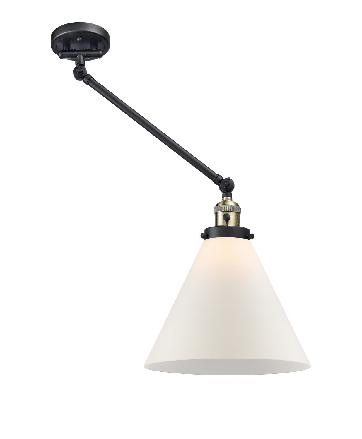 Innovations - 237-BAB-G41-L - One Light Swing Arm Lamp - Franklin Restoration - Black Antique Brass