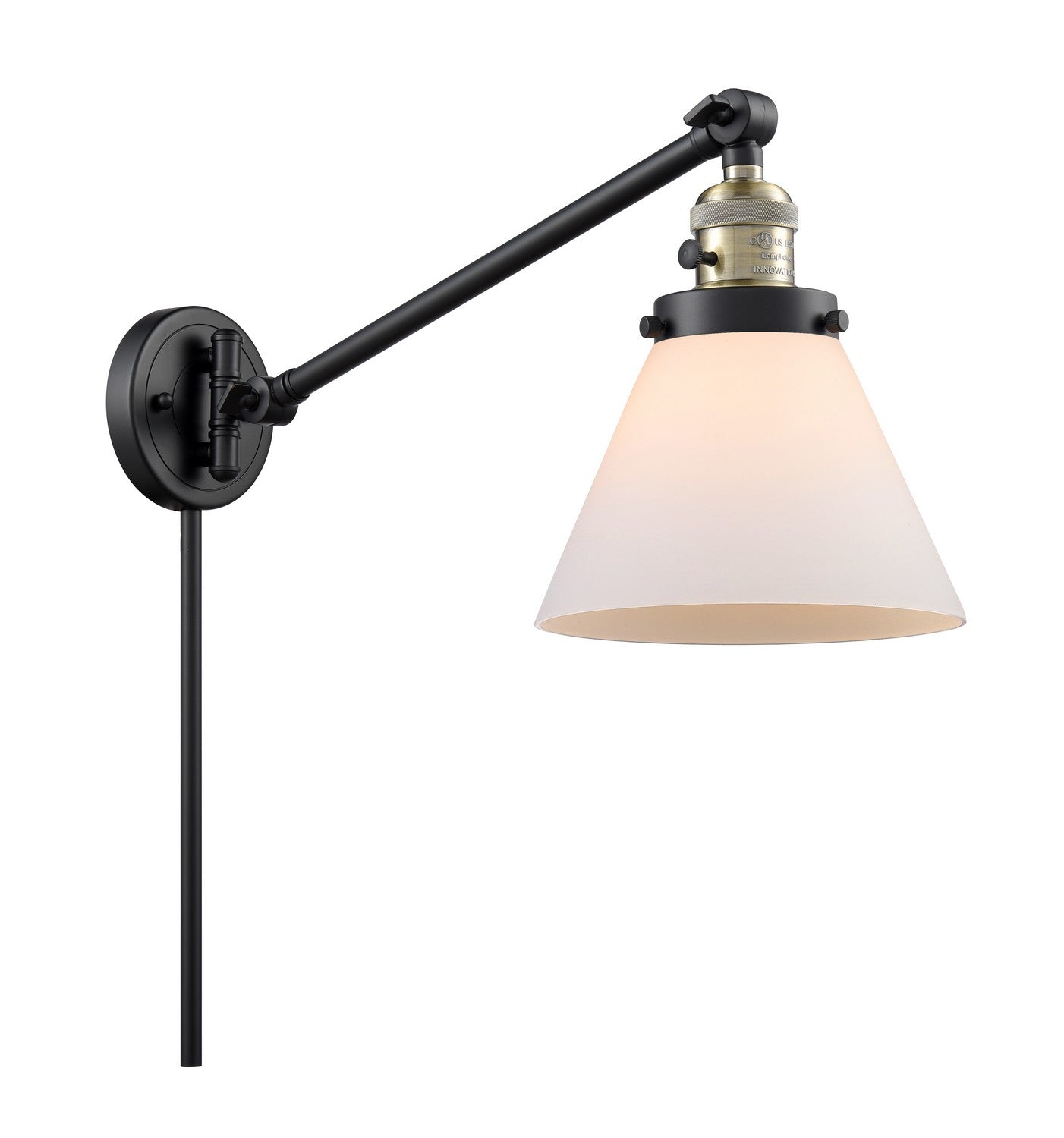 Innovations - 237-BAB-G41-LED - LED Swing Arm Lamp - Franklin Restoration - Black Antique Brass