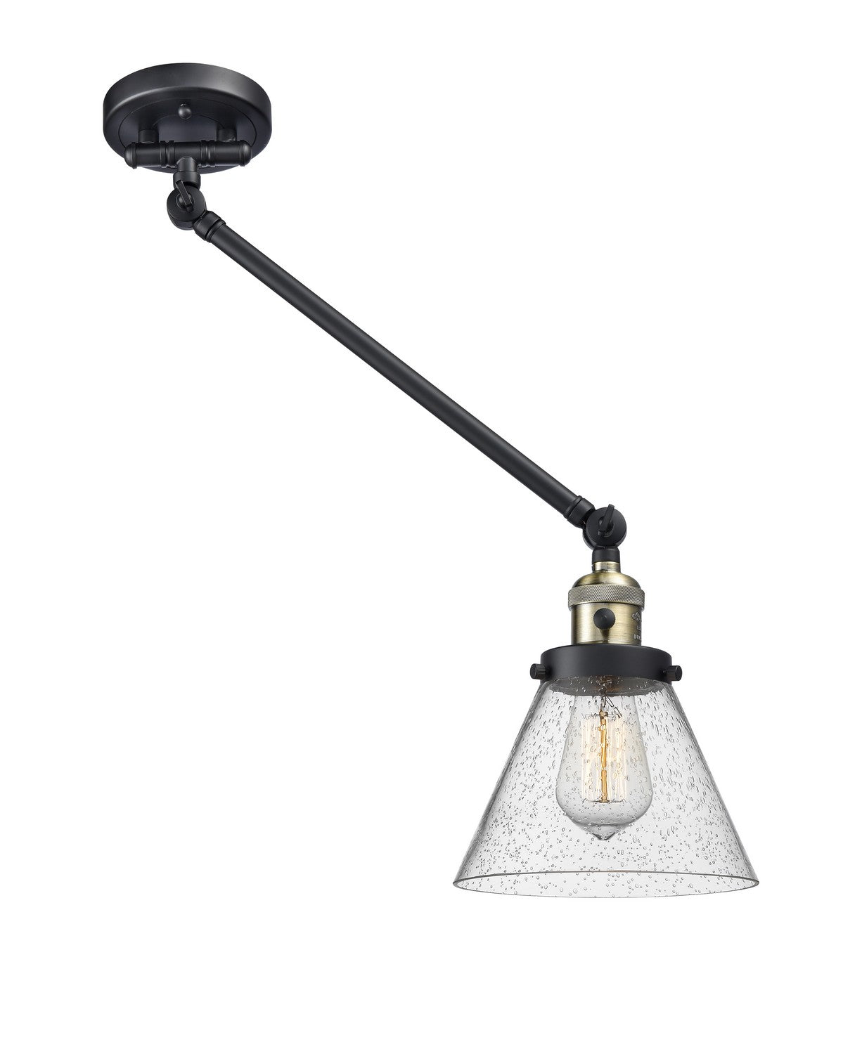 Innovations - 237-BAB-G44-LED - LED Swing Arm Lamp - Franklin Restoration - Black Antique Brass