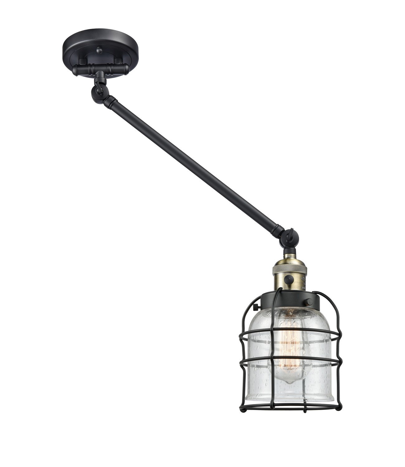 Innovations - 237-BAB-G54-CE-LED - LED Swing Arm Lamp - Franklin Restoration - Black Antique Brass