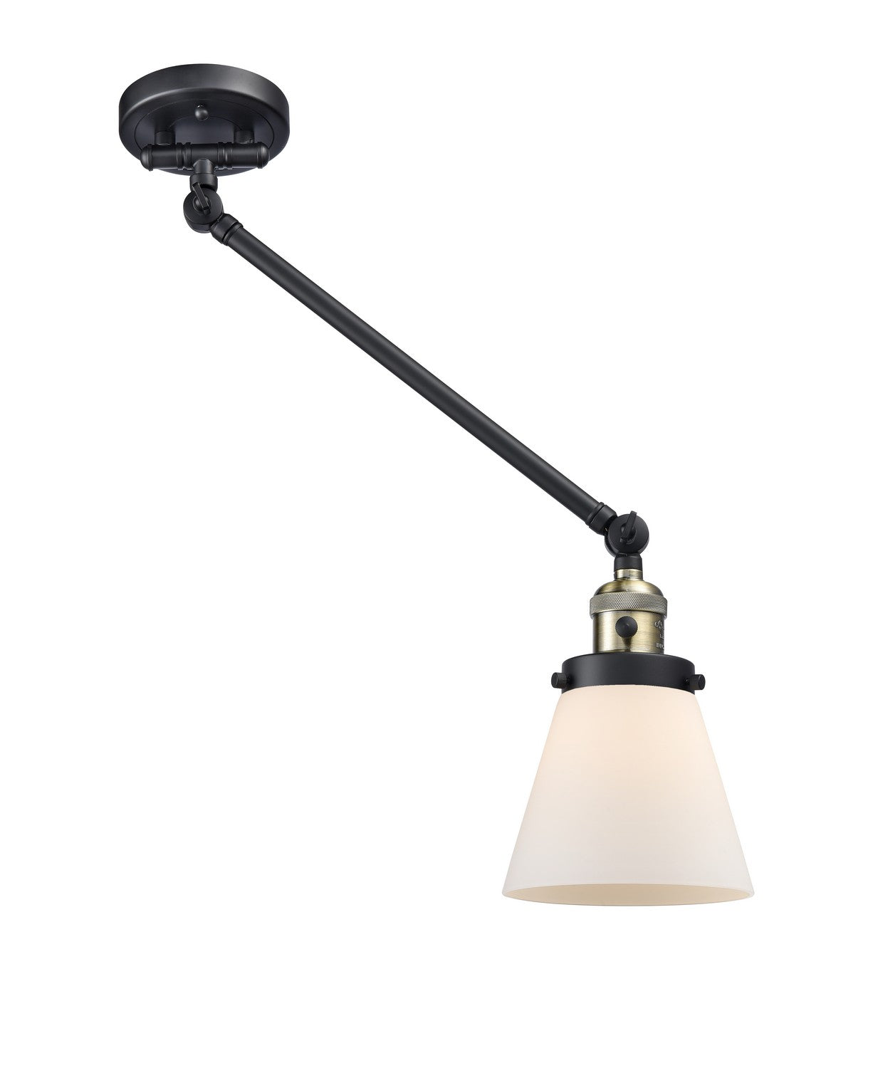 Innovations - 237-BAB-G61-LED - LED Swing Arm Lamp - Franklin Restoration - Black Antique Brass