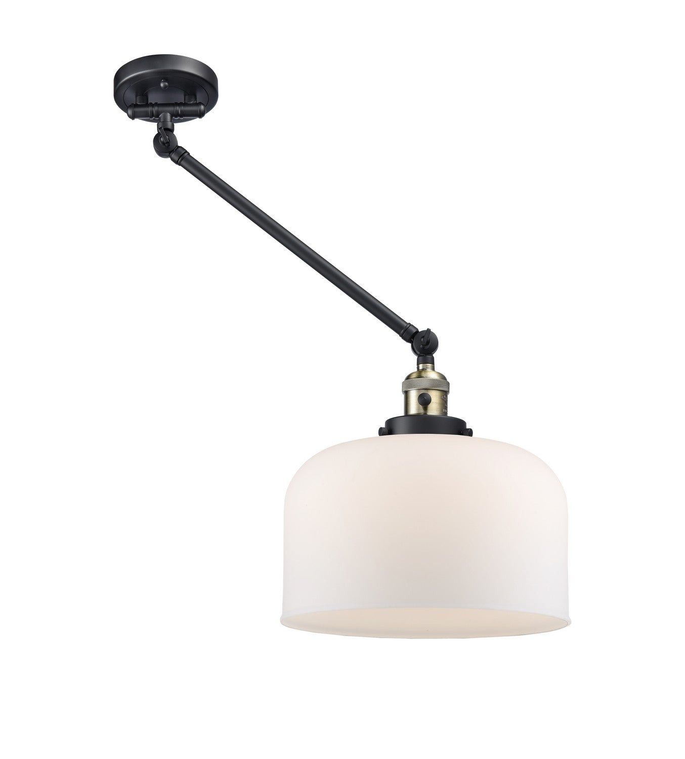 Innovations - 237-BAB-G71-L - One Light Swing Arm Lamp - Franklin Restoration - Black Antique Brass