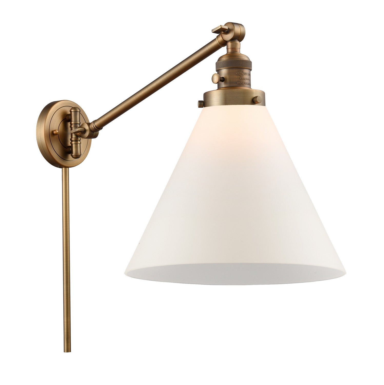 Innovations - 237-BB-G41-L - One Light Swing Arm Lamp - Franklin Restoration - Brushed Brass