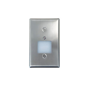 Nora Lighting - NSW-6629PC/BN - Step1.08W 90+Cri LED Lens&Pcel - Rec Step Light LED & Inc - Brushed Nickel