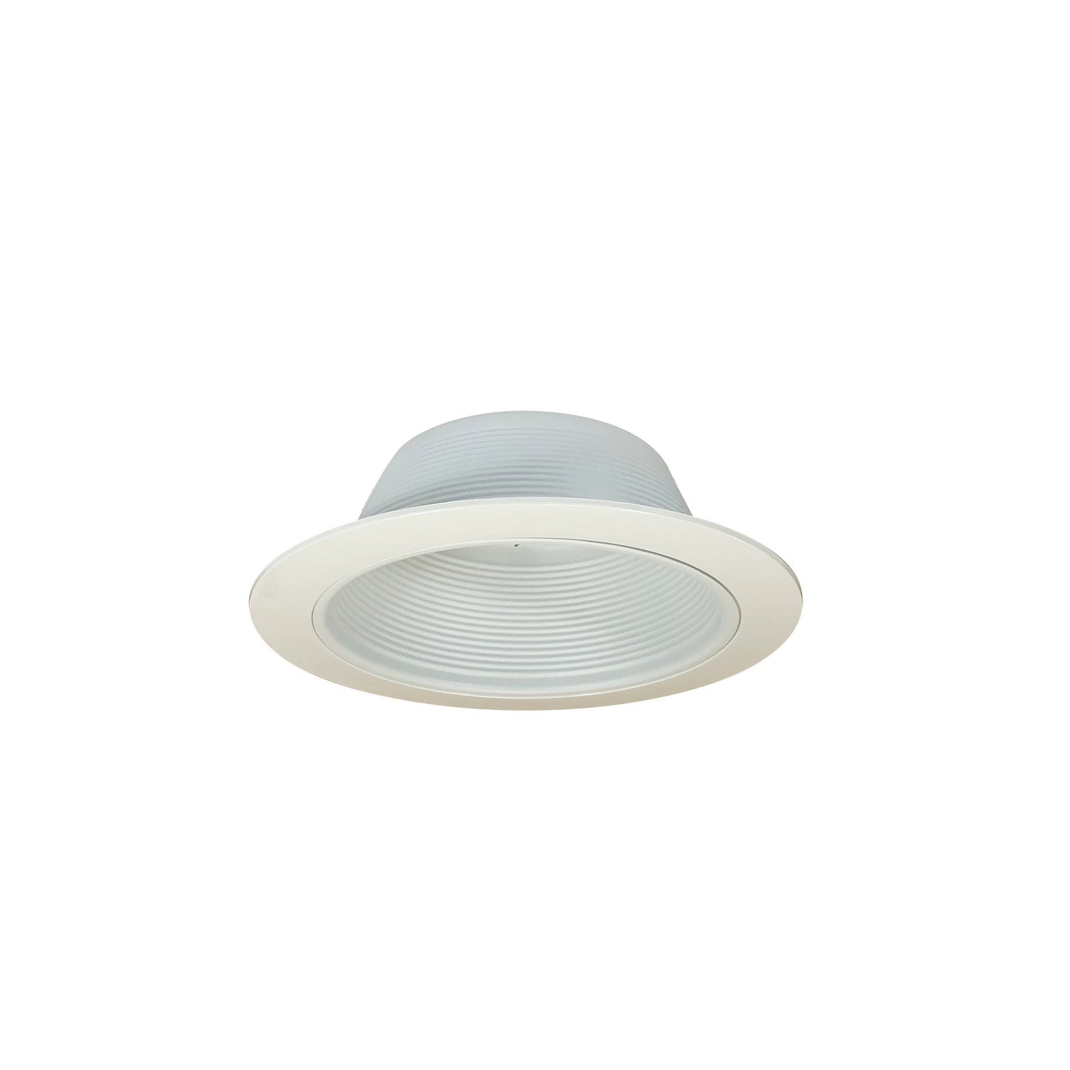 Nora Lighting - NTM-31OV - 6" Br/Par30 Stepped Baffle W/ Plastic Oversized Ring - Rec Inc 6" Trim - White