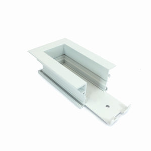 Nora Lighting - NTRT-16W - End Feed For Recessed Track, 1 Or 2 Circuit Track - Track Syst & Comp-1 Cir - White