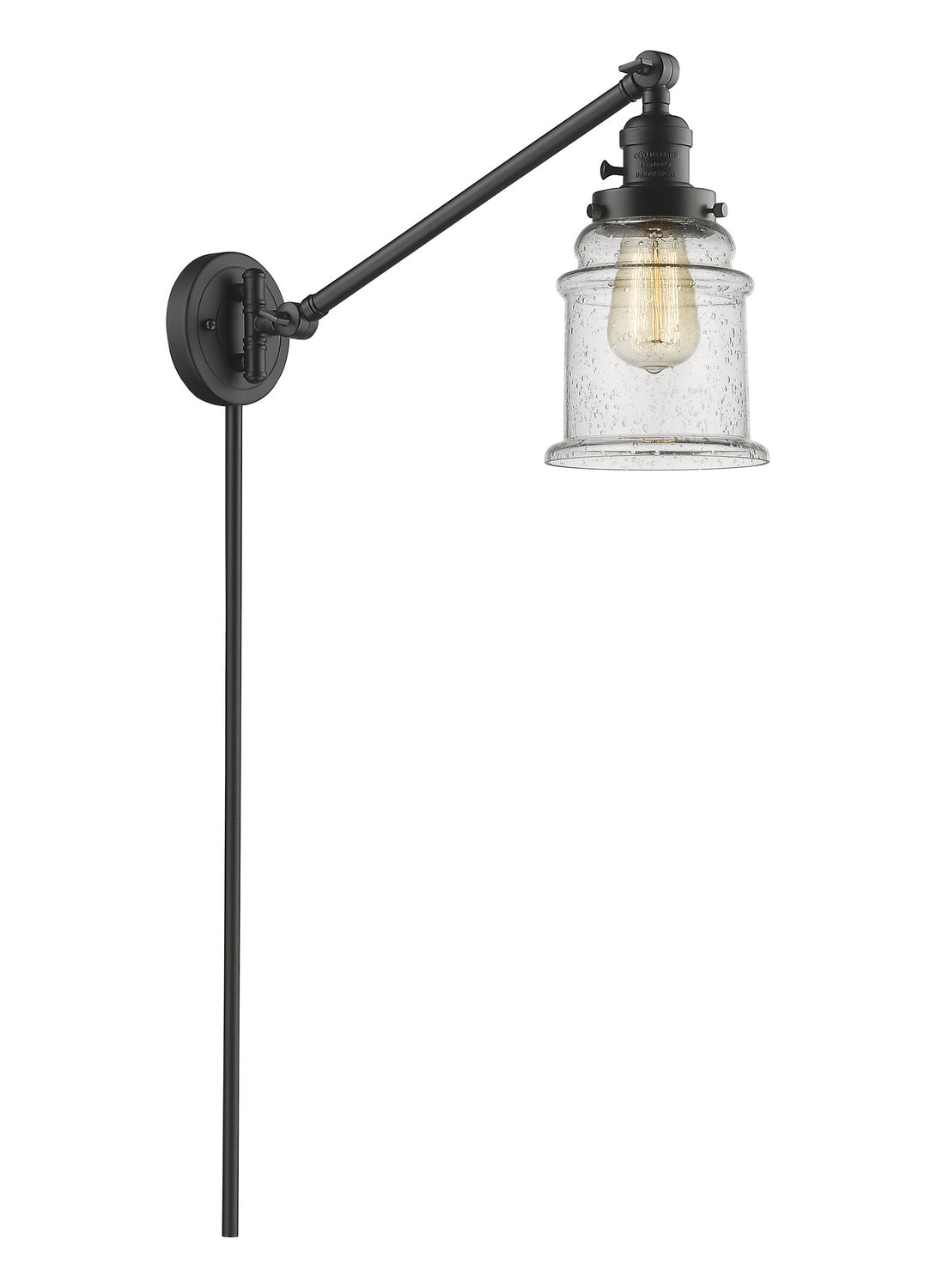 Innovations - 237-OB-G184 - One Light Swing Arm Lamp - Franklin Restoration - Oil Rubbed Bronze