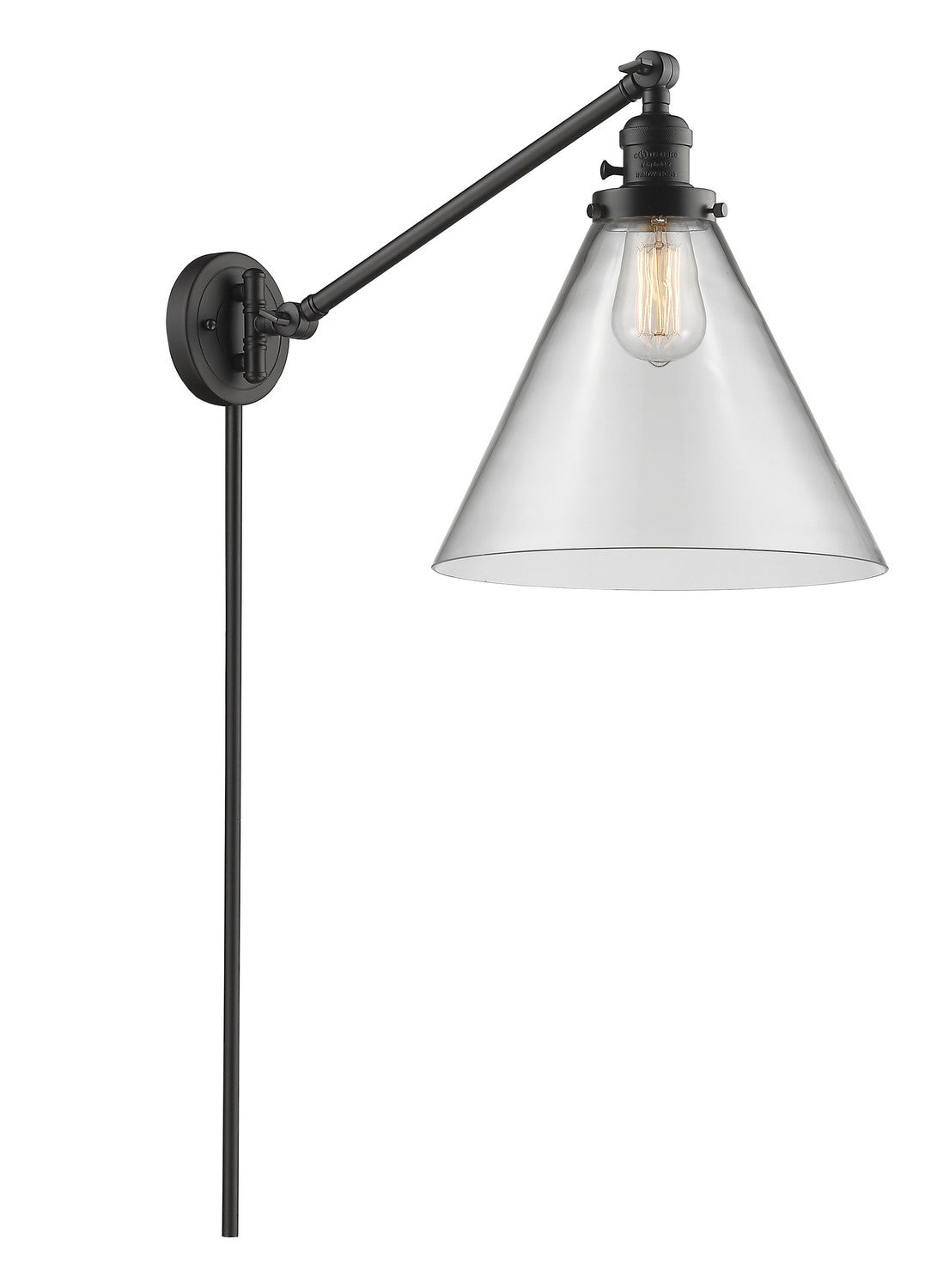 Innovations - 237-OB-G42-L - One Light Swing Arm Lamp - Franklin Restoration - Oil Rubbed Bronze