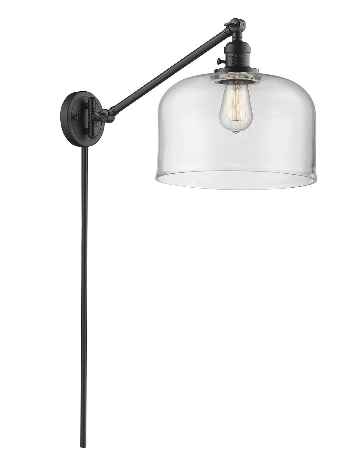 Innovations - 237-OB-G72-L - One Light Swing Arm Lamp - Franklin Restoration - Oil Rubbed Bronze