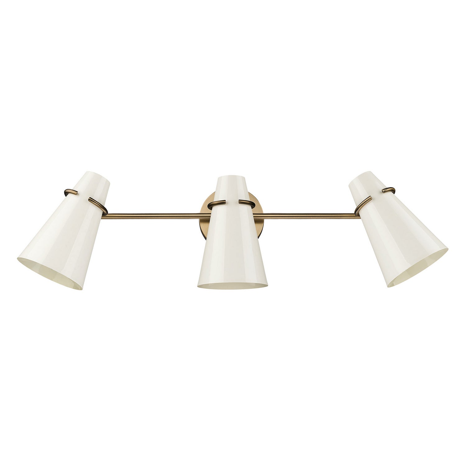 Golden - 2122-BA3 MBS-GE - Three Light Bath Vanity - Reeva - Modern Brass