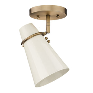 Golden - 2122-SF MBS-GE - One Light Wall Sconce - Reeva - Modern Brass