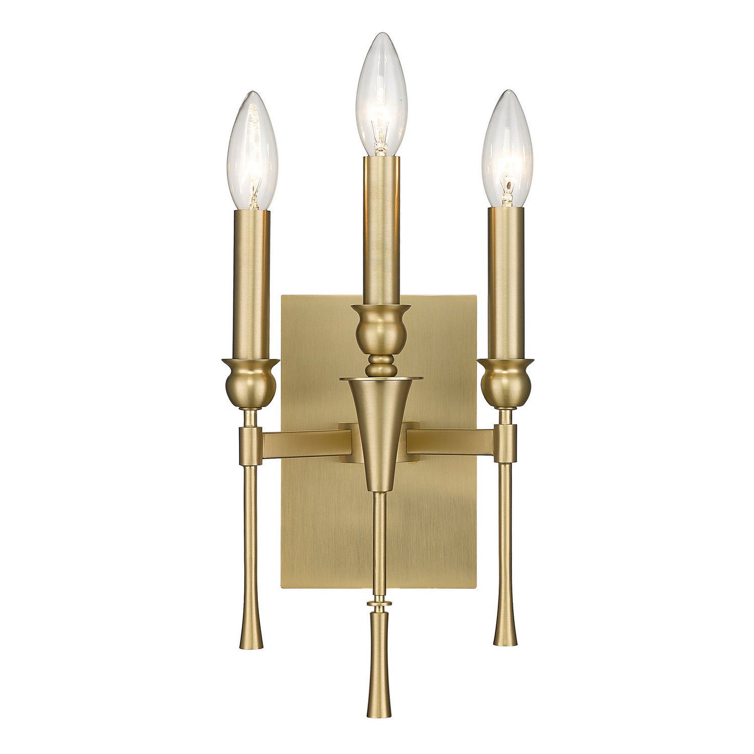 Golden - 3509-WSC BCB - Three Light Wall Sconce - Landon BCB - Brushed Champagne Bronze