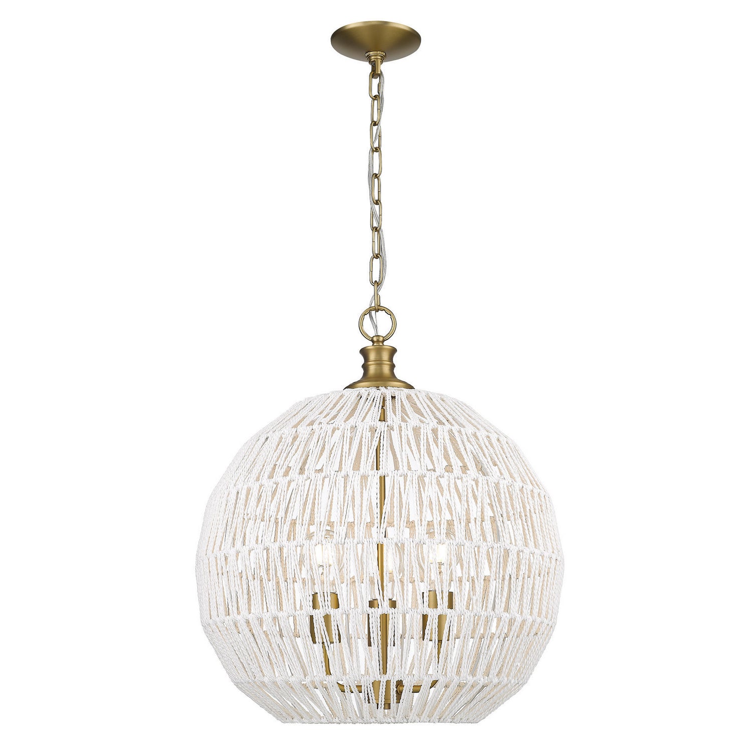 Golden - 6933-3P BCB-WR - Three Light Pendant - Florence BCB - Brushed Champagne Bronze