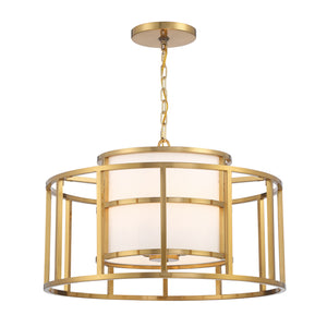 Crystorama - 9595-LG - Five Light Chandelier - Hulton - Luxe Gold