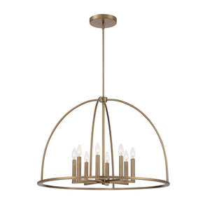 Crystorama - ABB-3008-VG - Eight Light Chandelier - Abbott - Vibrant Gold