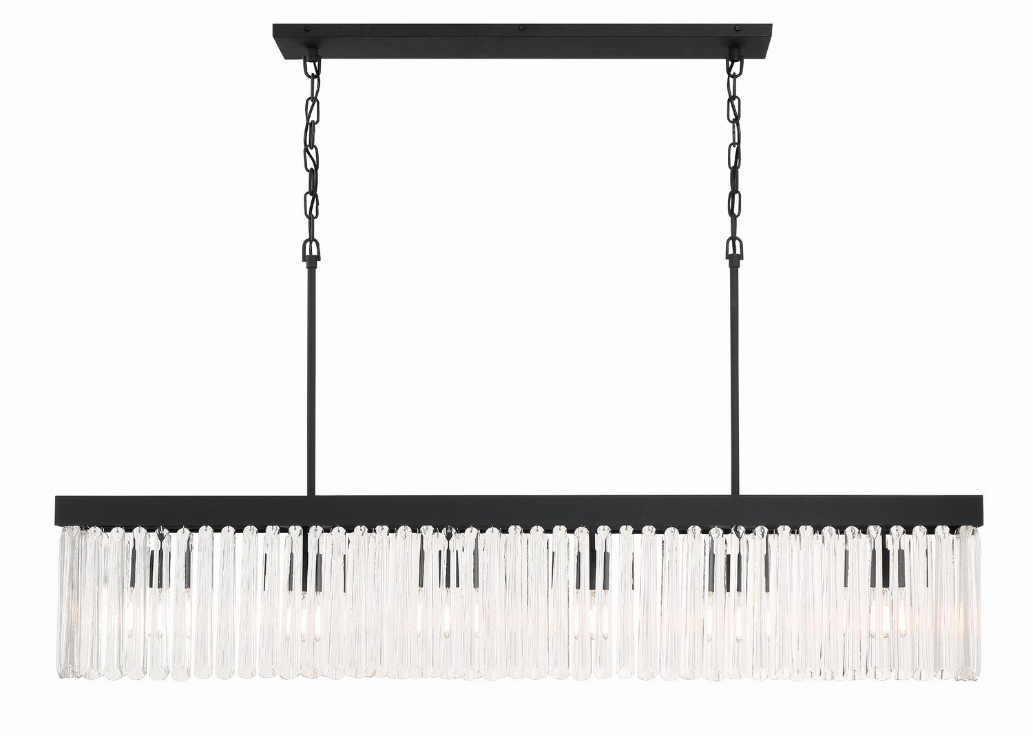 Crystorama - EMO-5407-BF - Six Light Chandelier - Emory - Black Forged