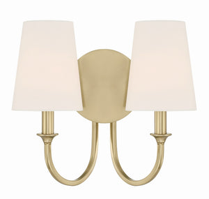 Crystorama - PAY-922-VG - Two Light Wall Sconce - Payton - Vibrant Gold