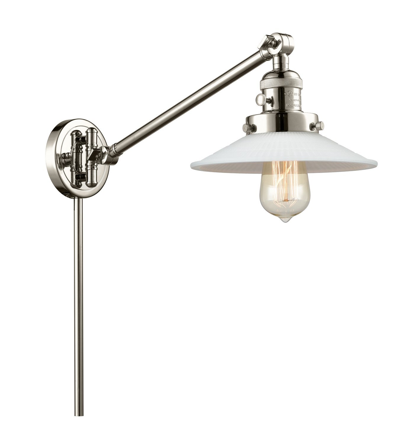 Innovations - 237-PN-G1-LED - LED Swing Arm Lamp - Franklin Restoration - Polished Nickel