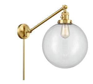 Innovations - 237-SG-G202-12 - One Light Swing Arm Lamp - Franklin Restoration - Satin Gold