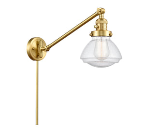 Innovations - 237-SG-G324 - One Light Swing Arm Lamp - Franklin Restoration - Satin Gold