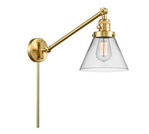 Innovations - 237-SG-G42 - One Light Swing Arm Lamp - Franklin Restoration - Satin Gold