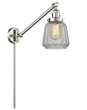 Innovations - 237-SN-G142 - One Light Swing Arm Lamp - Franklin Restoration - Brushed Satin Nickel