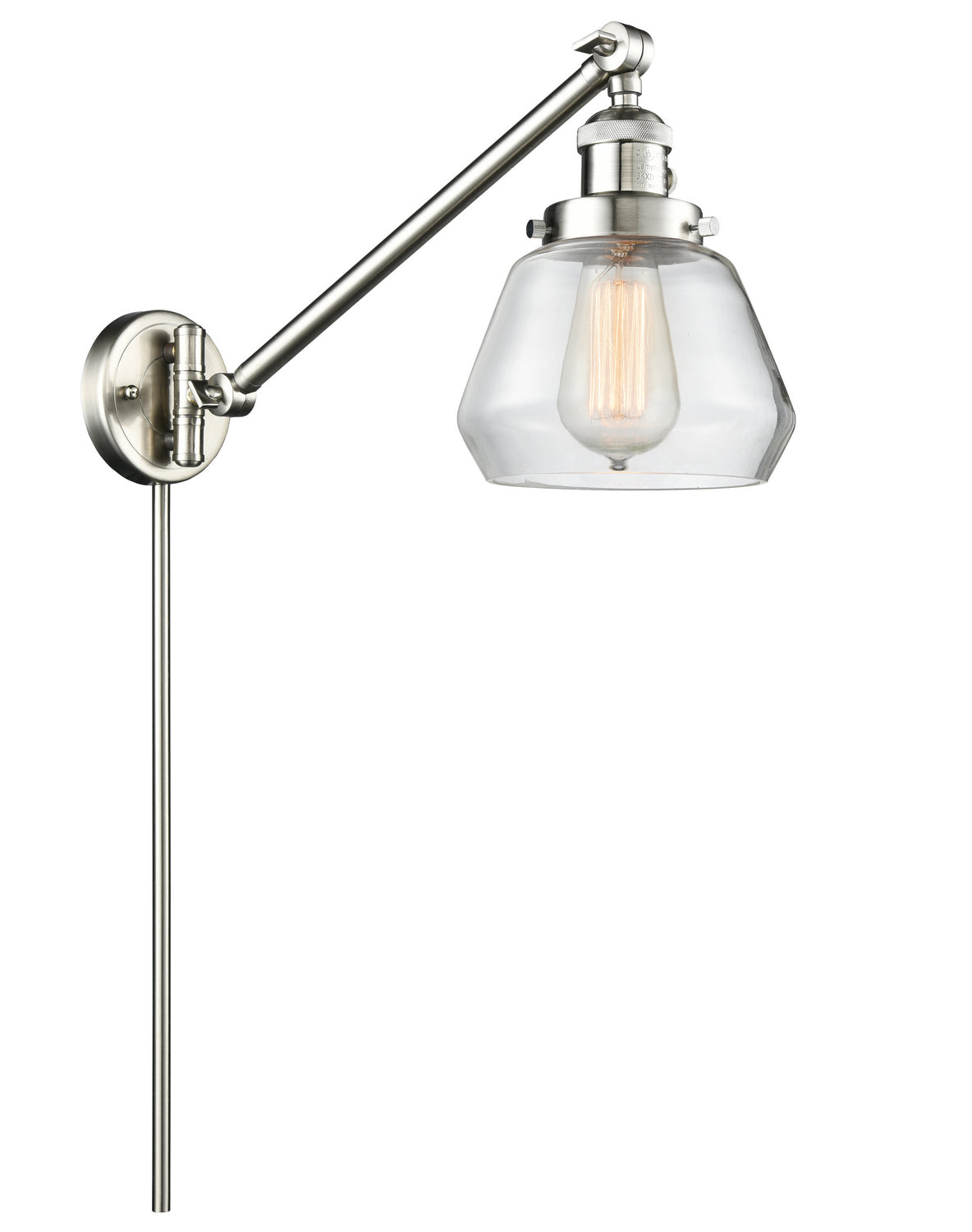 Innovations - 237-SN-G172 - One Light Swing Arm Lamp - Franklin Restoration - Brushed Satin Nickel