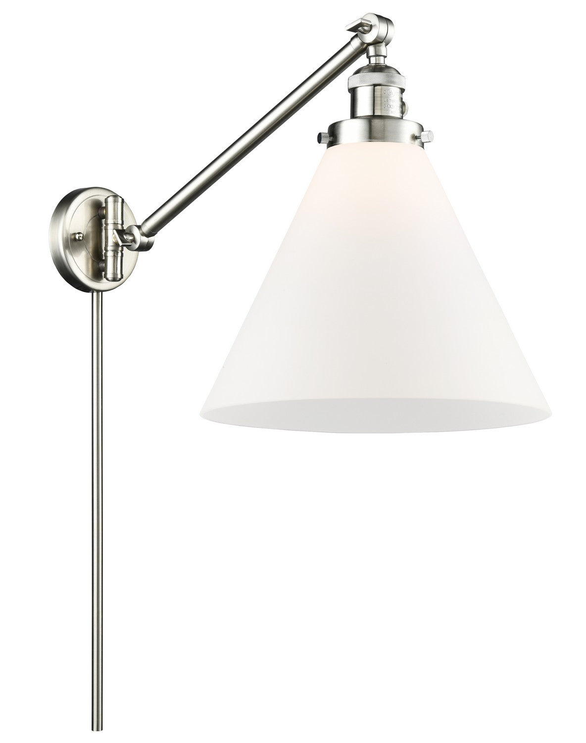 Innovations - 237-SN-G41-L - One Light Swing Arm Lamp - Franklin Restoration - Brushed Satin Nickel