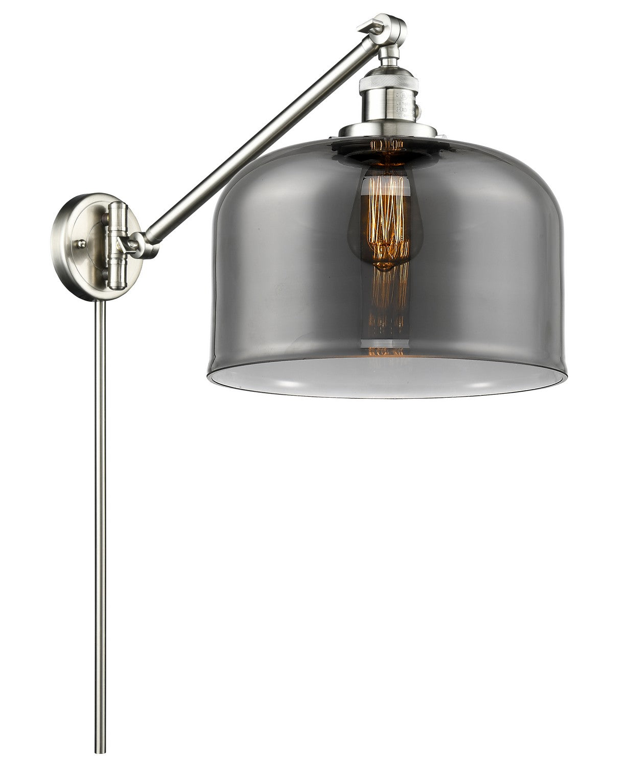 Innovations - 237-SN-G73-L-LED - LED Swing Arm Lamp - Franklin Restoration - Brushed Satin Nickel