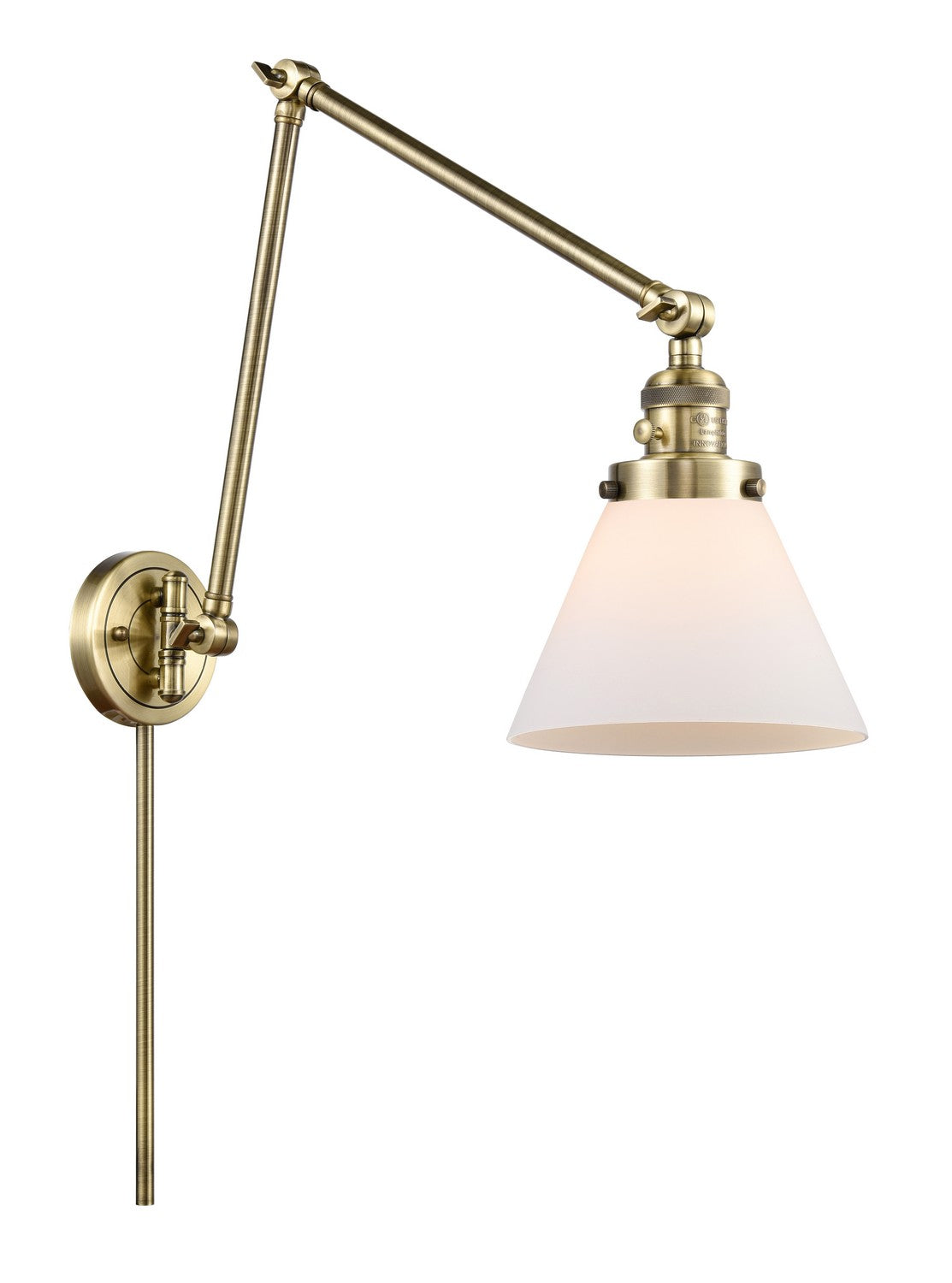 Innovations - 238-AB-G41-LED - LED Swing Arm Lamp - Franklin Restoration - Antique Brass