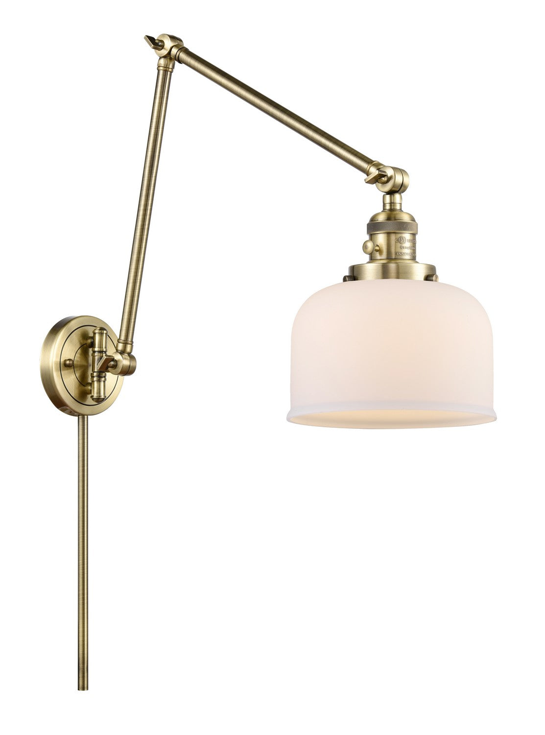 Innovations - 238-AB-G71-LED - LED Swing Arm Lamp - Franklin Restoration - Antique Brass