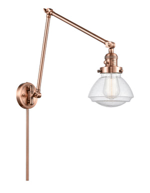 Innovations - 238-AC-G324 - One Light Swing Arm Lamp - Franklin Restoration - Antique Copper