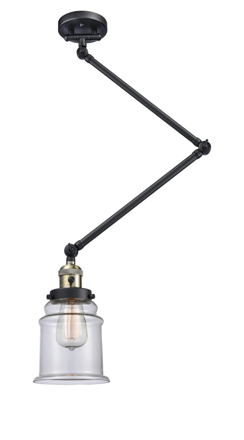 Innovations - 238-BAB-G182 - One Light Swing Arm Lamp - Franklin Restoration - Black Antique Brass