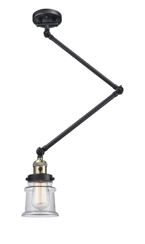 Innovations - 238-BAB-G182S - One Light Swing Arm Lamp - Franklin Restoration - Black Antique Brass