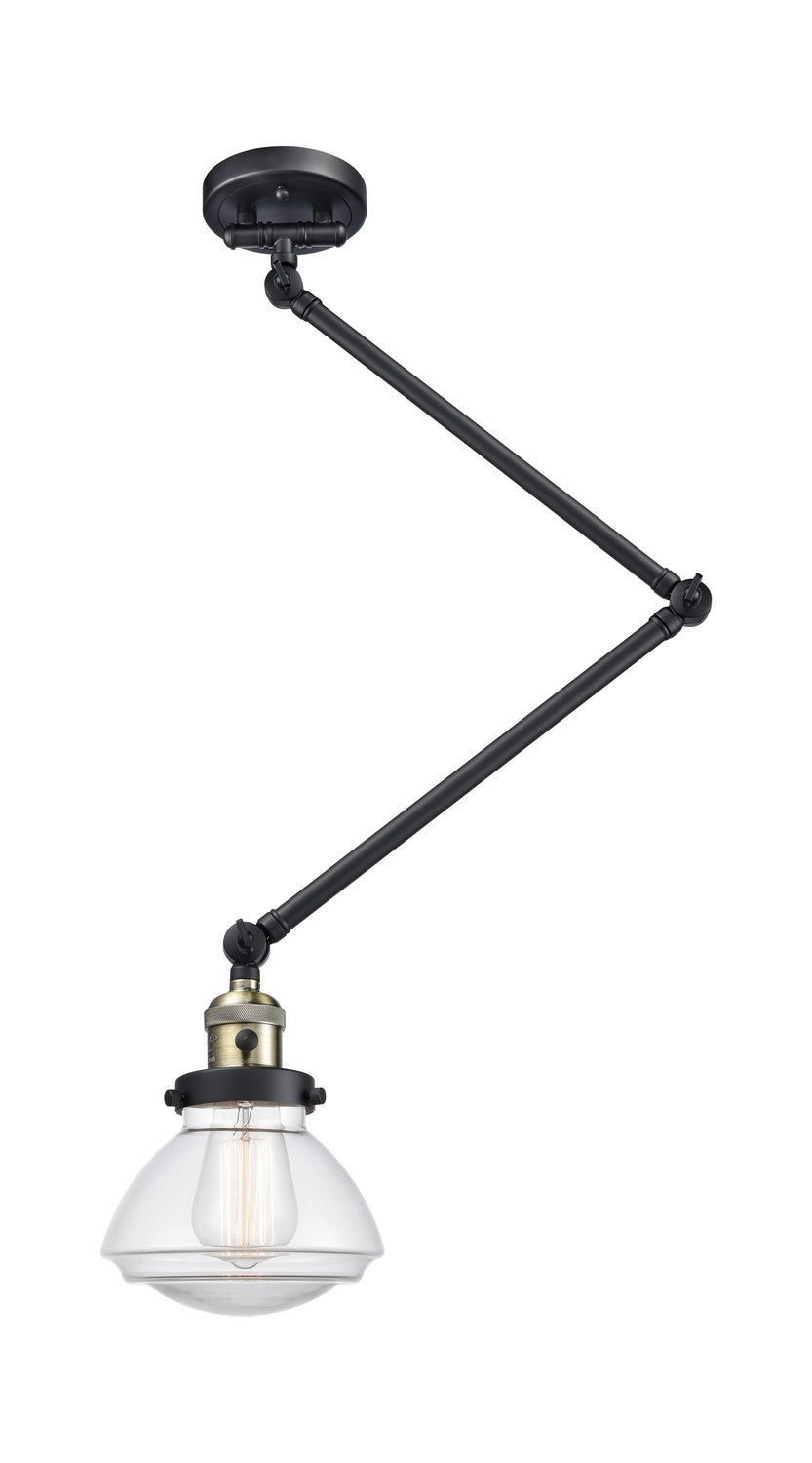 Innovations - 238-BAB-G322 - One Light Swing Arm Lamp - Franklin Restoration - Black Antique Brass