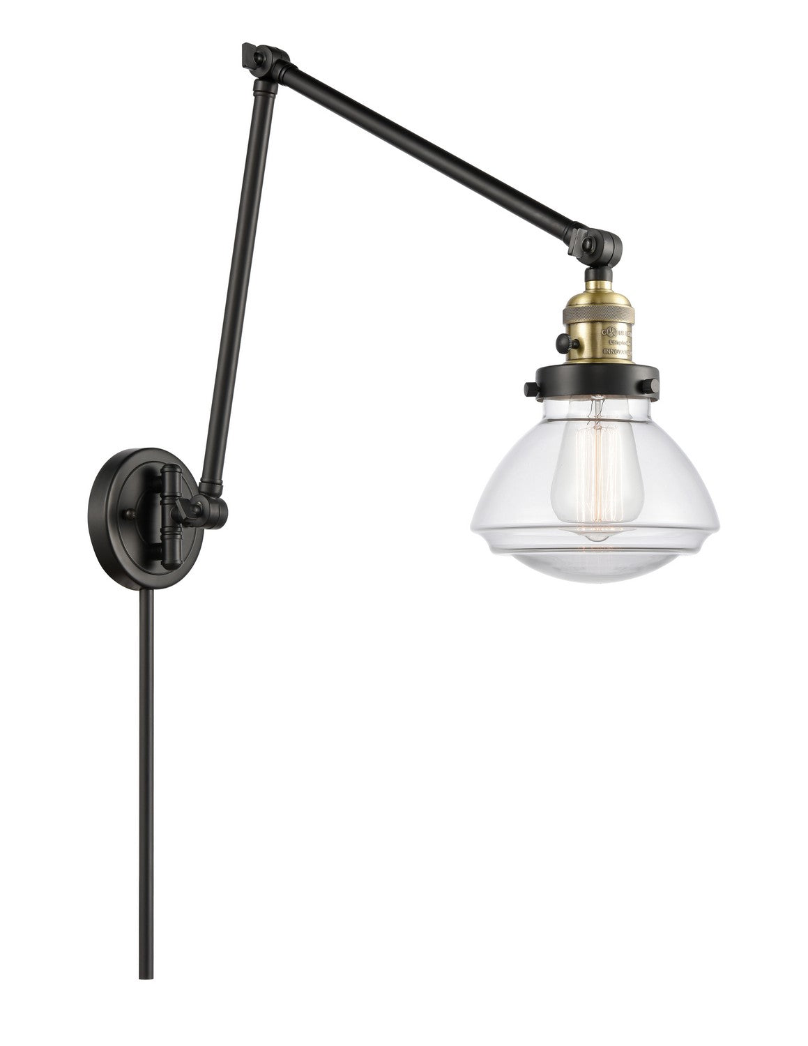 Innovations - 238-BAB-G322-LED - LED Swing Arm Lamp - Franklin Restoration - Black Antique Brass