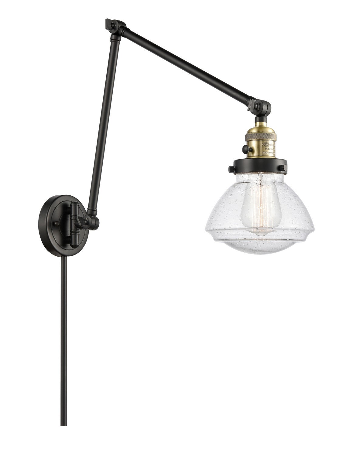 Innovations - 238-BAB-G324-LED - LED Swing Arm Lamp - Franklin Restoration - Black Antique Brass