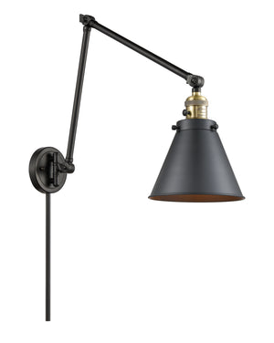 Innovations - 238-BAB-M13-BK - One Light Swing Arm Lamp - Franklin Restoration - Black Antique Brass