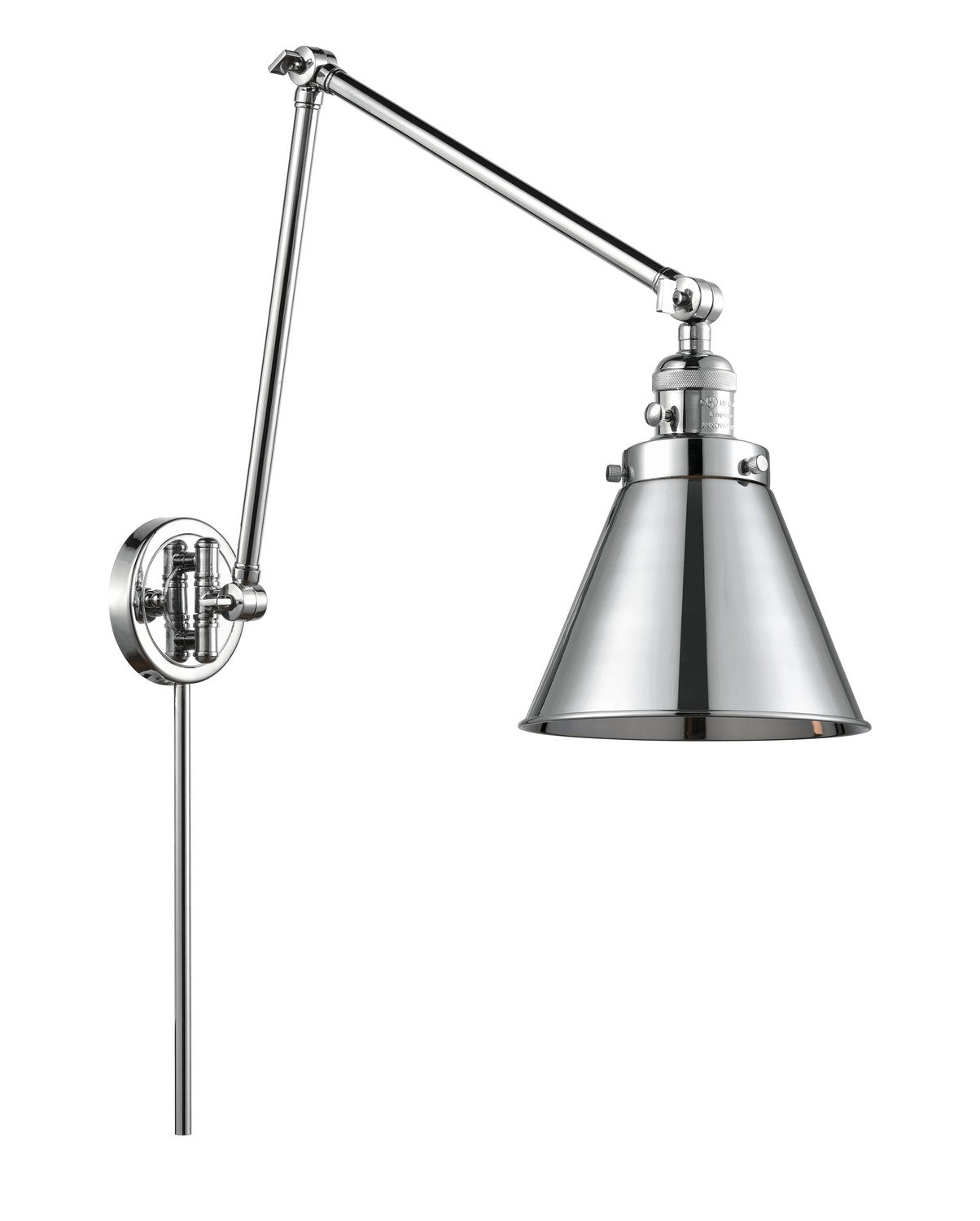 Innovations - 238-PC-M13-PC-LED - LED Swing Arm Lamp - Franklin Restoration - Polished Chrome