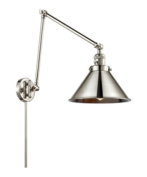 Innovations - 238-PN-M10-PN - One Light Swing Arm Lamp - Franklin Restoration - Polished Nickel