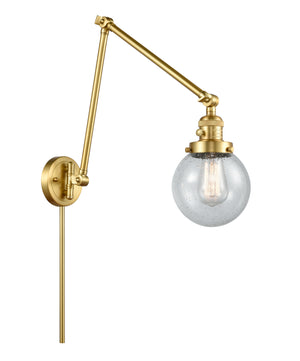 Innovations - 238-SG-G204-6 - One Light Swing Arm Lamp - Franklin Restoration - Satin Gold