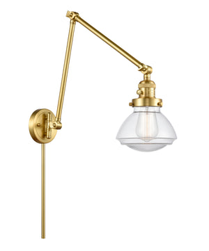 Innovations - 238-SG-G322 - One Light Swing Arm Lamp - Franklin Restoration - Satin Gold