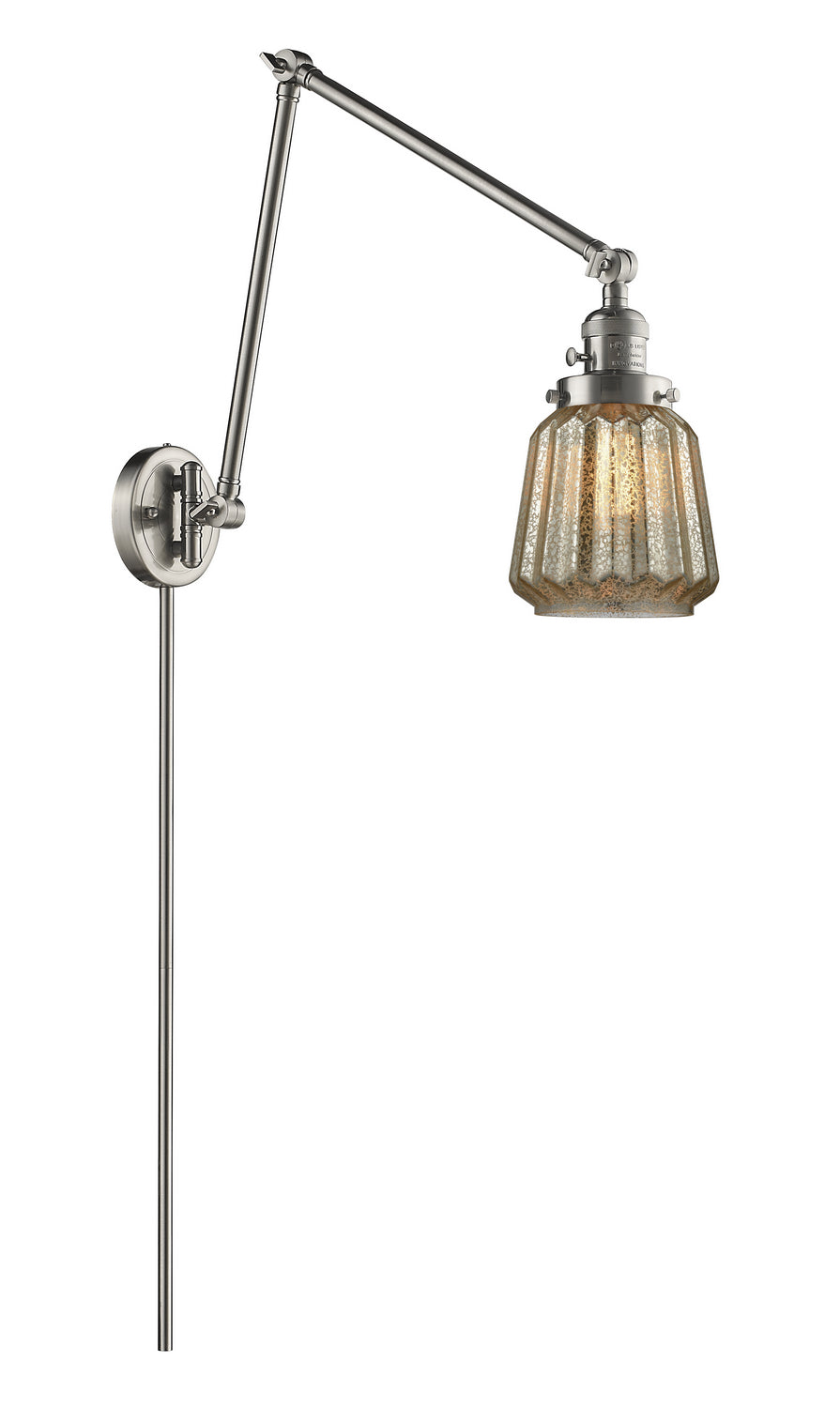 Innovations - 238-SN-G146 - One Light Swing Arm Lamp - Franklin Restoration - Brushed Satin Nickel