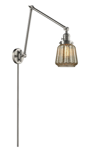 Innovations - 238-SN-G146 - One Light Swing Arm Lamp - Franklin Restoration - Brushed Satin Nickel