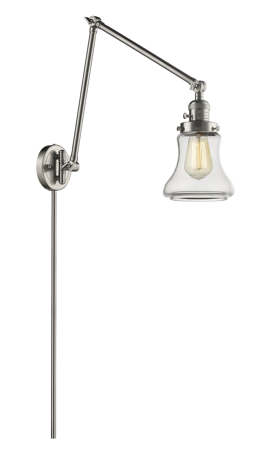 Innovations - 238-SN-G192-LED - LED Swing Arm Lamp - Franklin Restoration - Brushed Satin Nickel