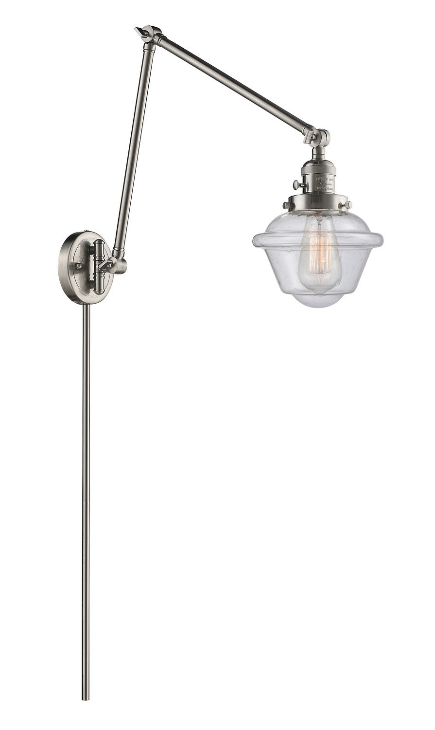 Innovations - 238-SN-G534-LED - LED Swing Arm Lamp - Franklin Restoration - Brushed Satin Nickel